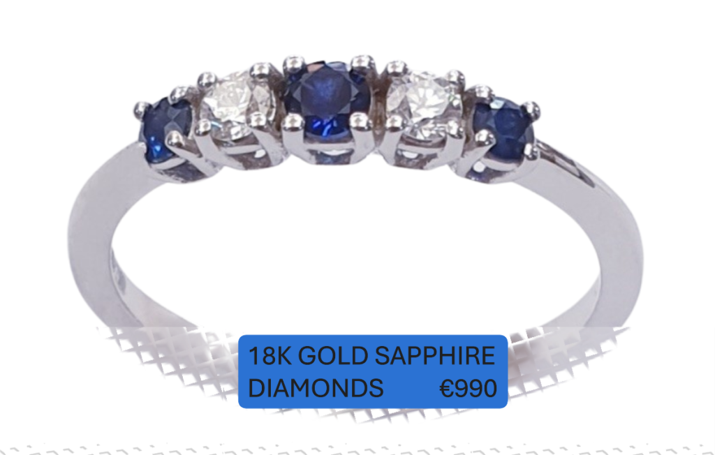 DIAMOND SAPPHIRE RING