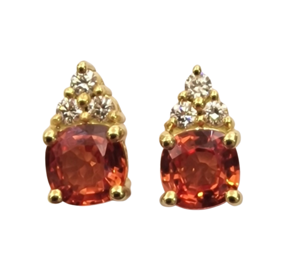 DIAMOND SAPPHIRE EARRINGS
