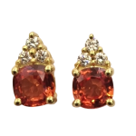 DIAMOND SAPPHIRE EARRINGS