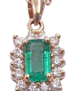 DIAMOND EMERALD NECKLACE