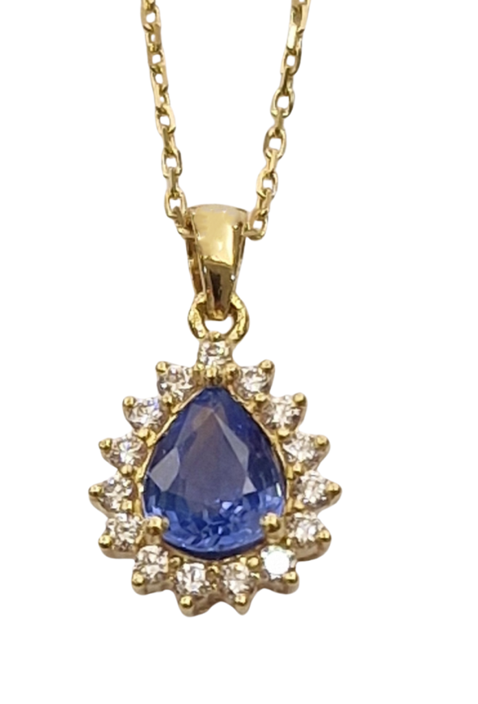 DIAMOND SAPPHIRE NECKLACE