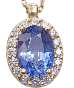 DIAMOND SAPPHIRE NECKLACE