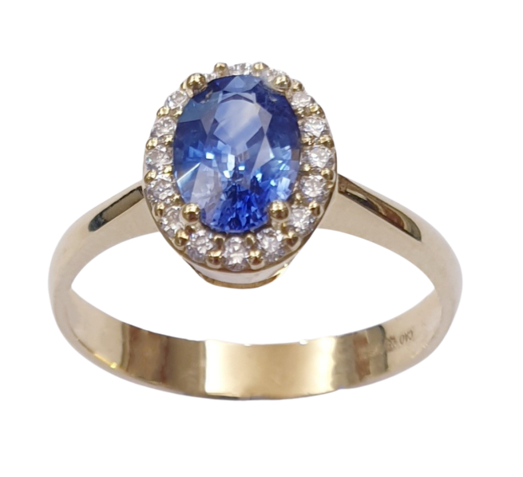 DIAMOND SAPPHIRE RING