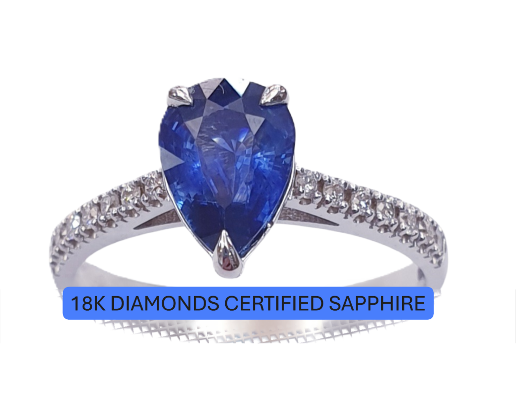 DIAMOND SAPPHIRE RING