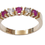 DIAMOND RUBY RING