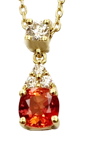 DIAMOND SAPPHIRE NECKLACE