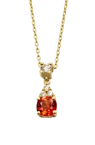 DIAMOND SAPPHIRE NECKLACE