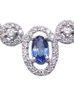 DIAMOND SAPPHIRE NECKLACE