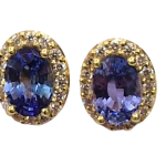 DIAMOND SAPPHIRE EARRINGS
