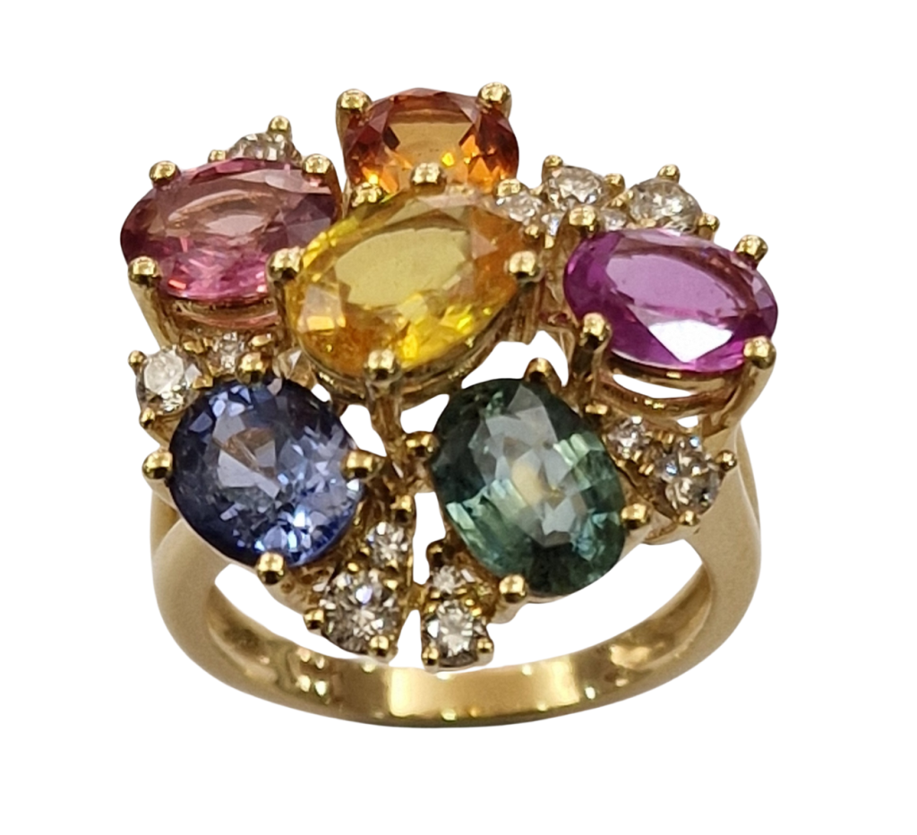 DIAMOND SAPPHIRE RING