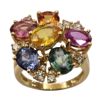 DIAMOND SAPPHIRE RING