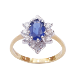 DIAMOND SAPPHIRE RING