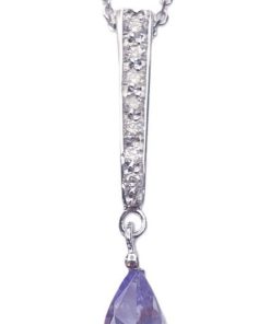 DIAMOND TANZANITE NECKLACE