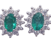 EMERALD DIAMOND EARRINGS