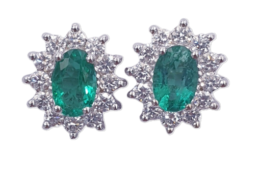EMERALD DIAMOND EARRINGS
